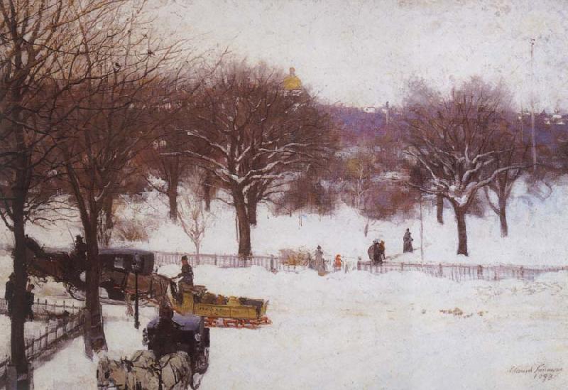 Edward Simmons Boston Public Gardens oil painting image